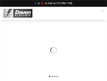 Tablet Screenshot of davenelectric.com